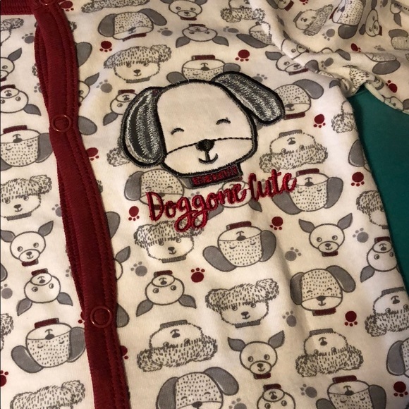 Doggone Cute Infant Footed Pajama Onesie - Picture 4 of 8
